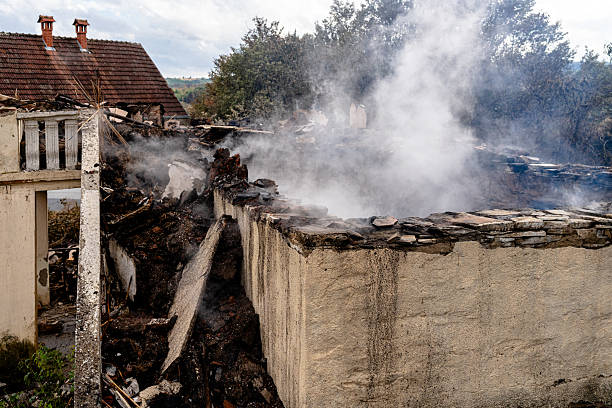 Professional Fire Damage Removal technician working in Hillsborough, NJ